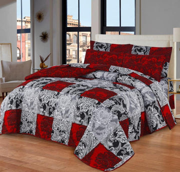 7 pcs Quilted Comforter Set EM-906