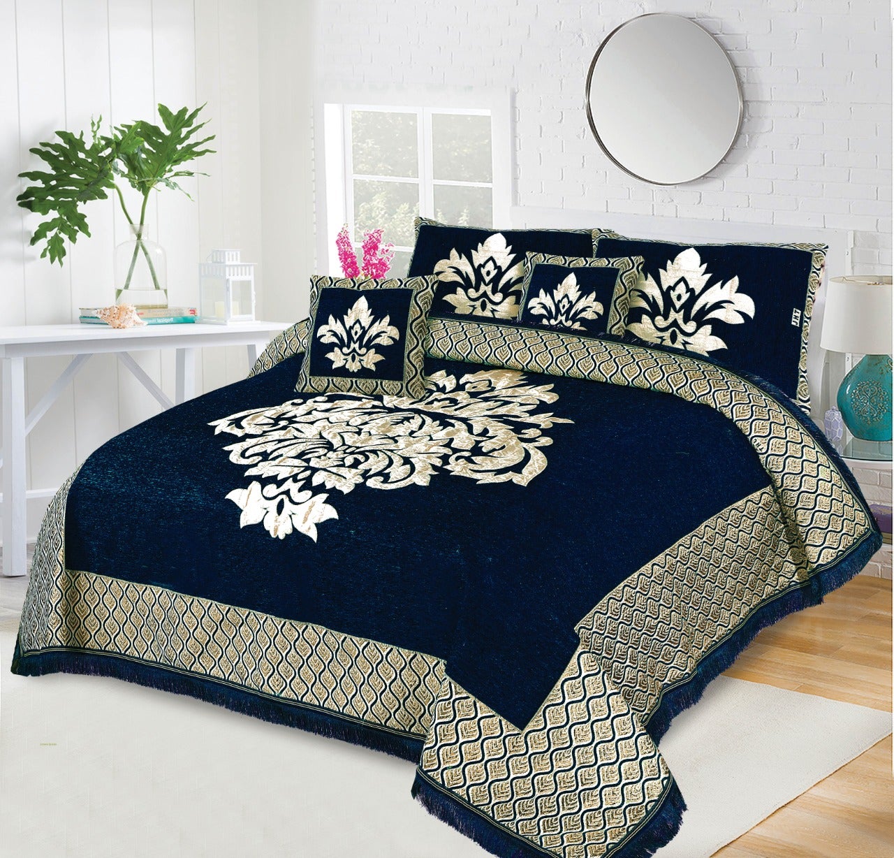 Velvet Jacquard Bedsheet VN-302